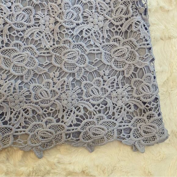 Nanette Lepore Spring Bloom Iris Bliss Floral Lace Sleeveless Blouse Tank Medium - Picture 6 of 15